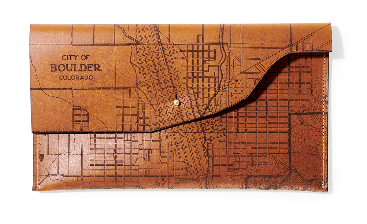 Boulder Map Clutch