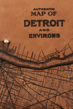 Load image into Gallery viewer, Detroit Map Clutch