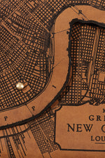 Load image into Gallery viewer, New Orleans Map Clutch