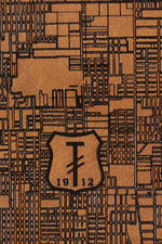 Load image into Gallery viewer, Portland, Oregon Map Clutch