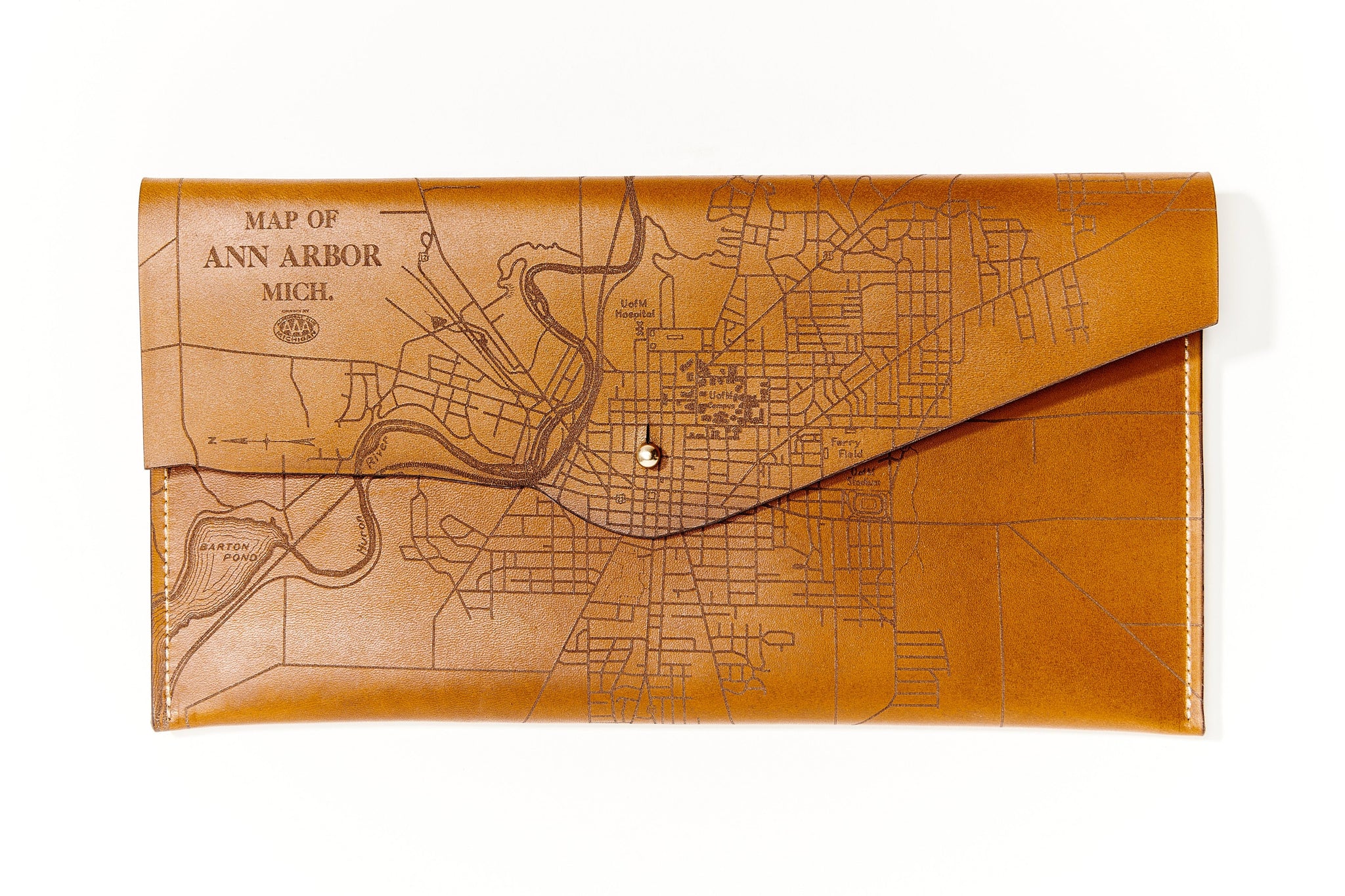 Online Tactile Craftworks Chicago Map Clutch