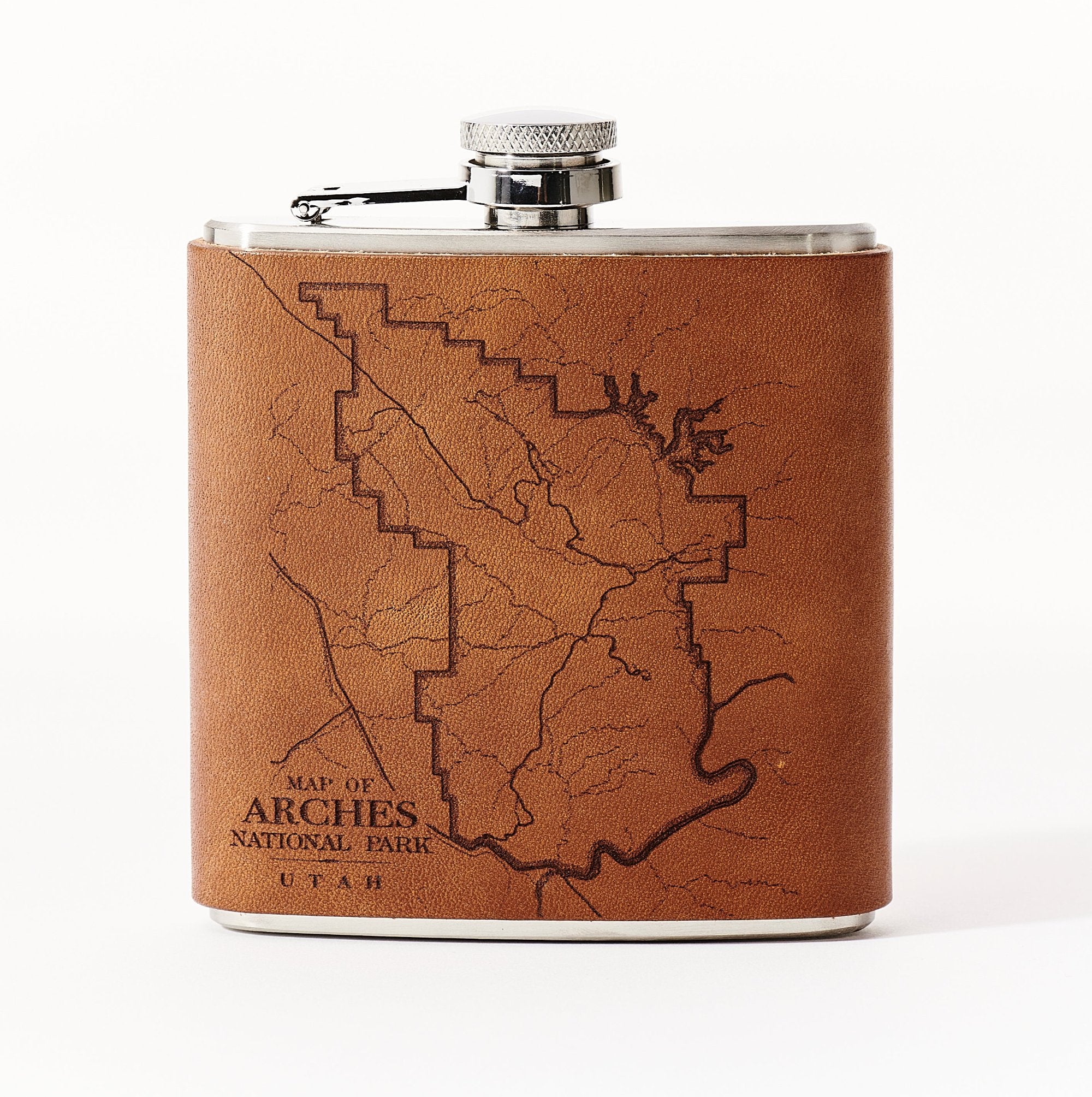 Arches National Park Map Flask