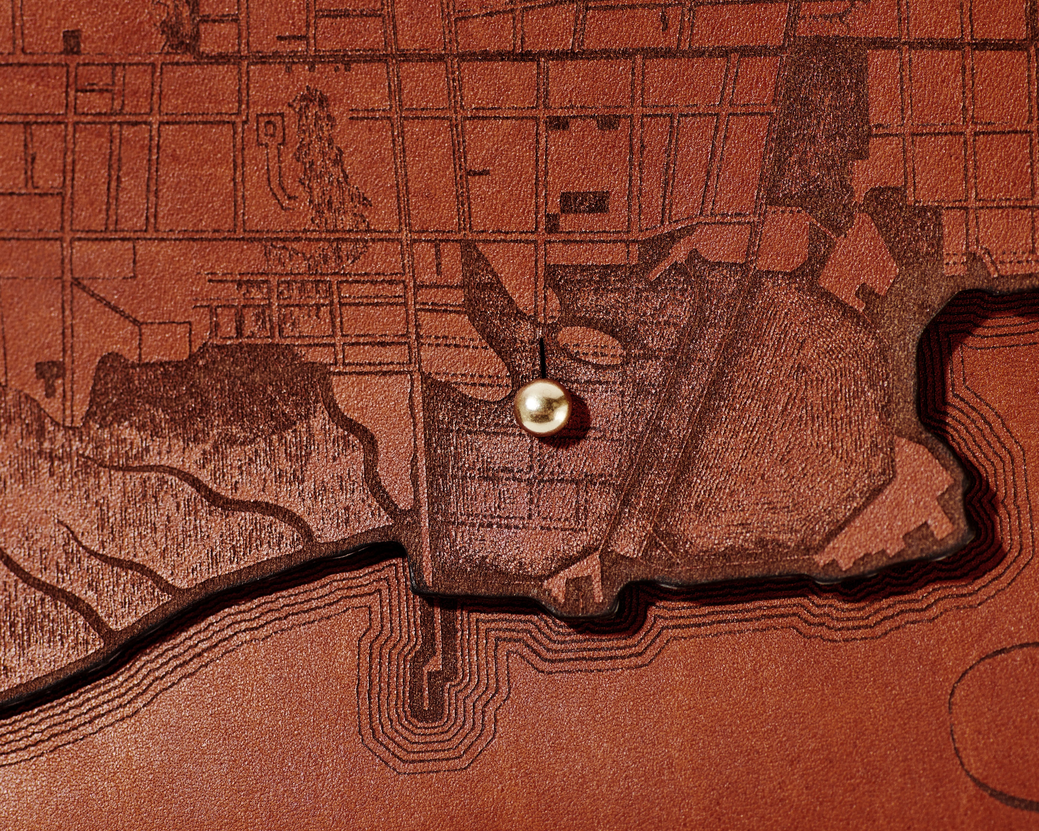 Charleston Map Clutch