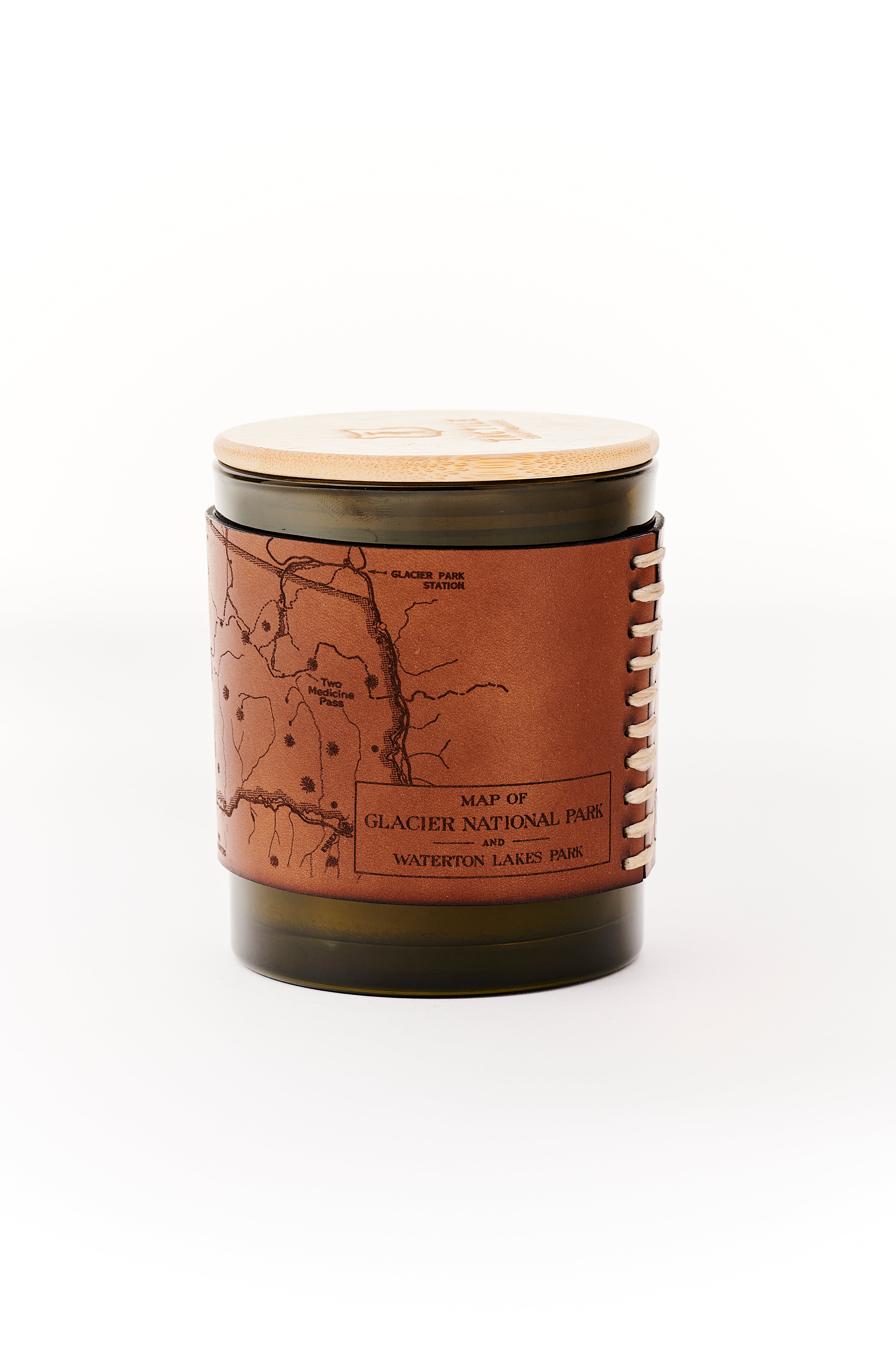 Leather Wrapped Soy Candle // Grapefruit & Piñon