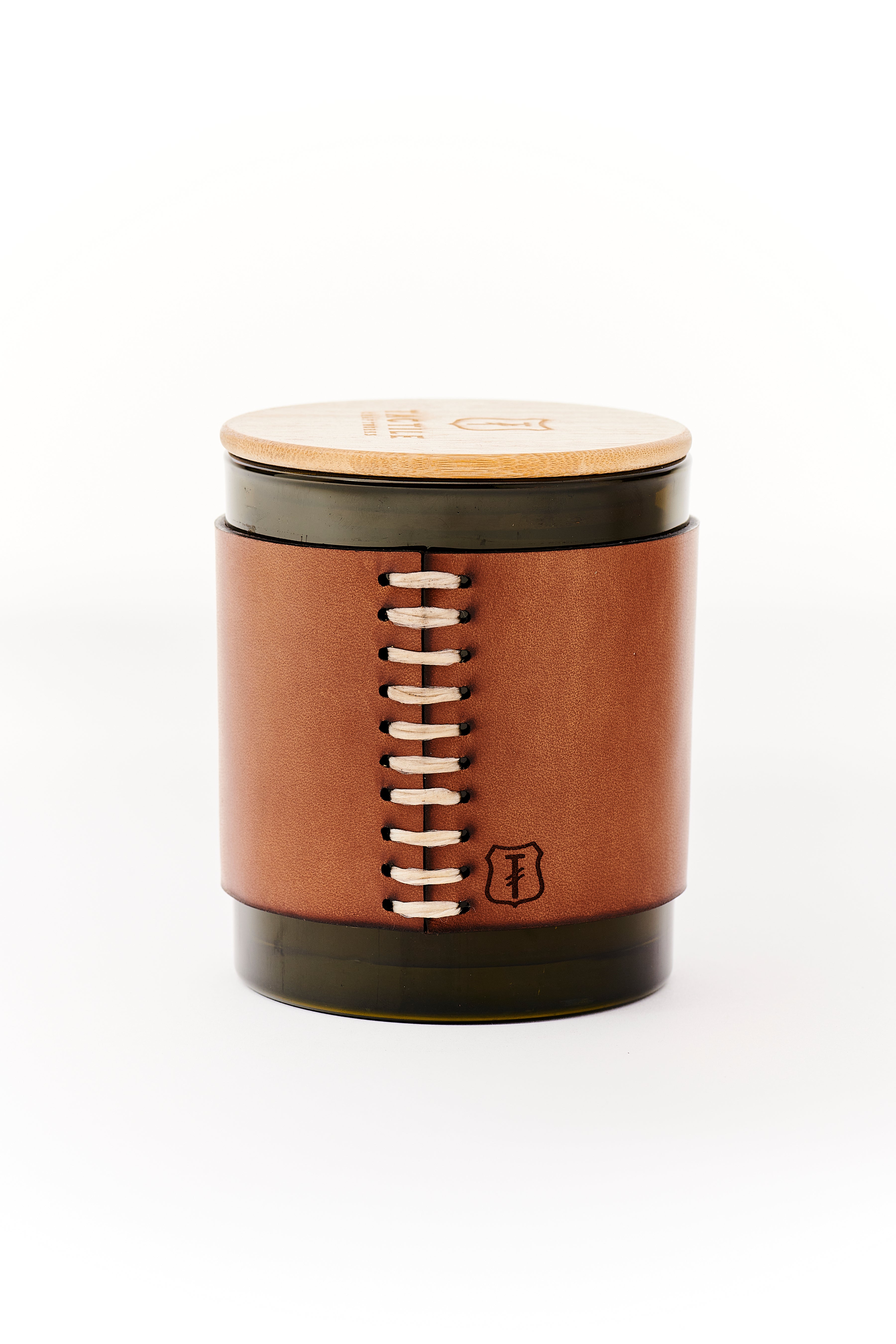 Leather Wrapped Soy Candle // Grapefruit & Piñon