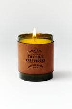 Load image into Gallery viewer, Leather Wrapped Soy Candle // Grapefruit &amp; Piñon
