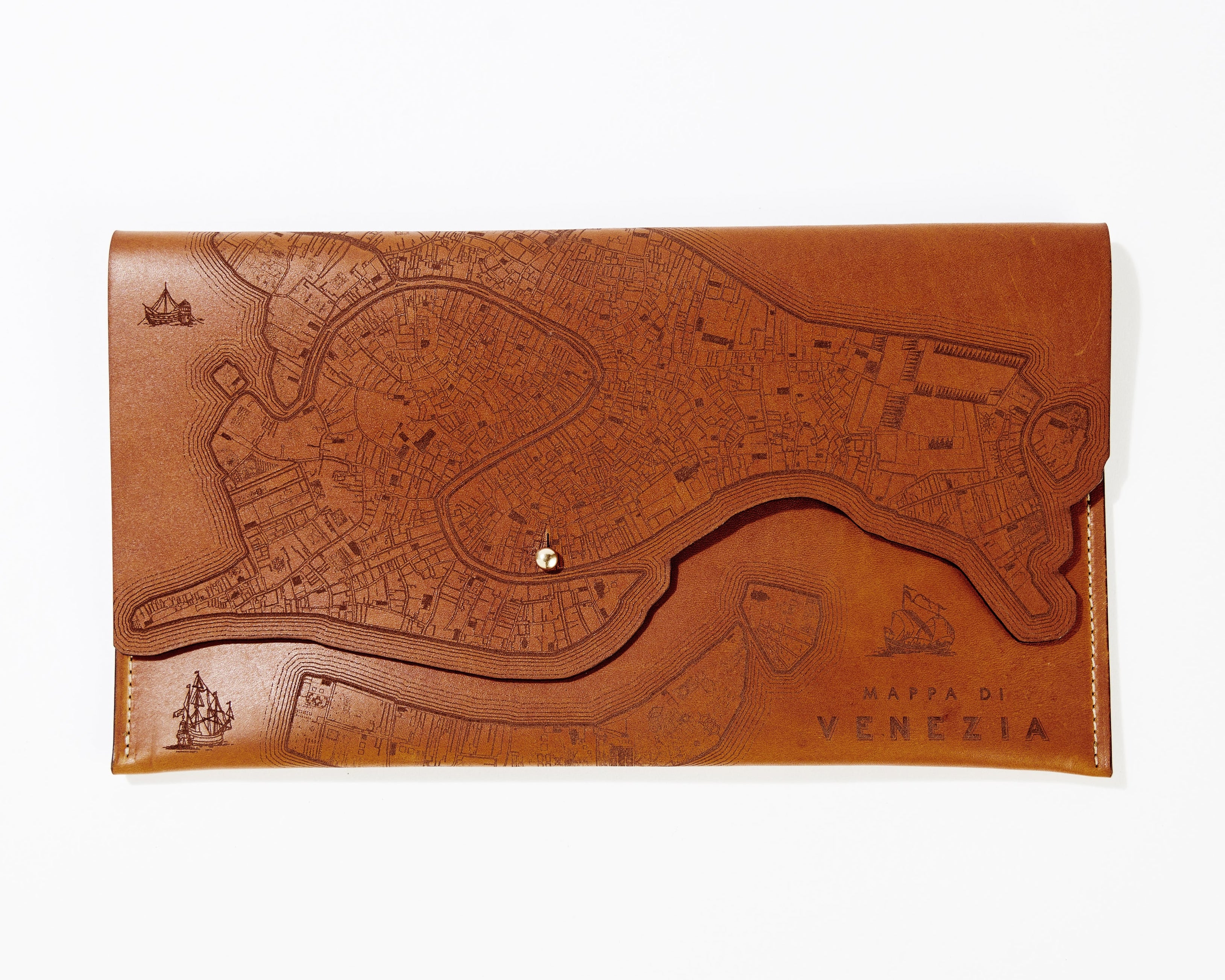 Venice Map Clutch