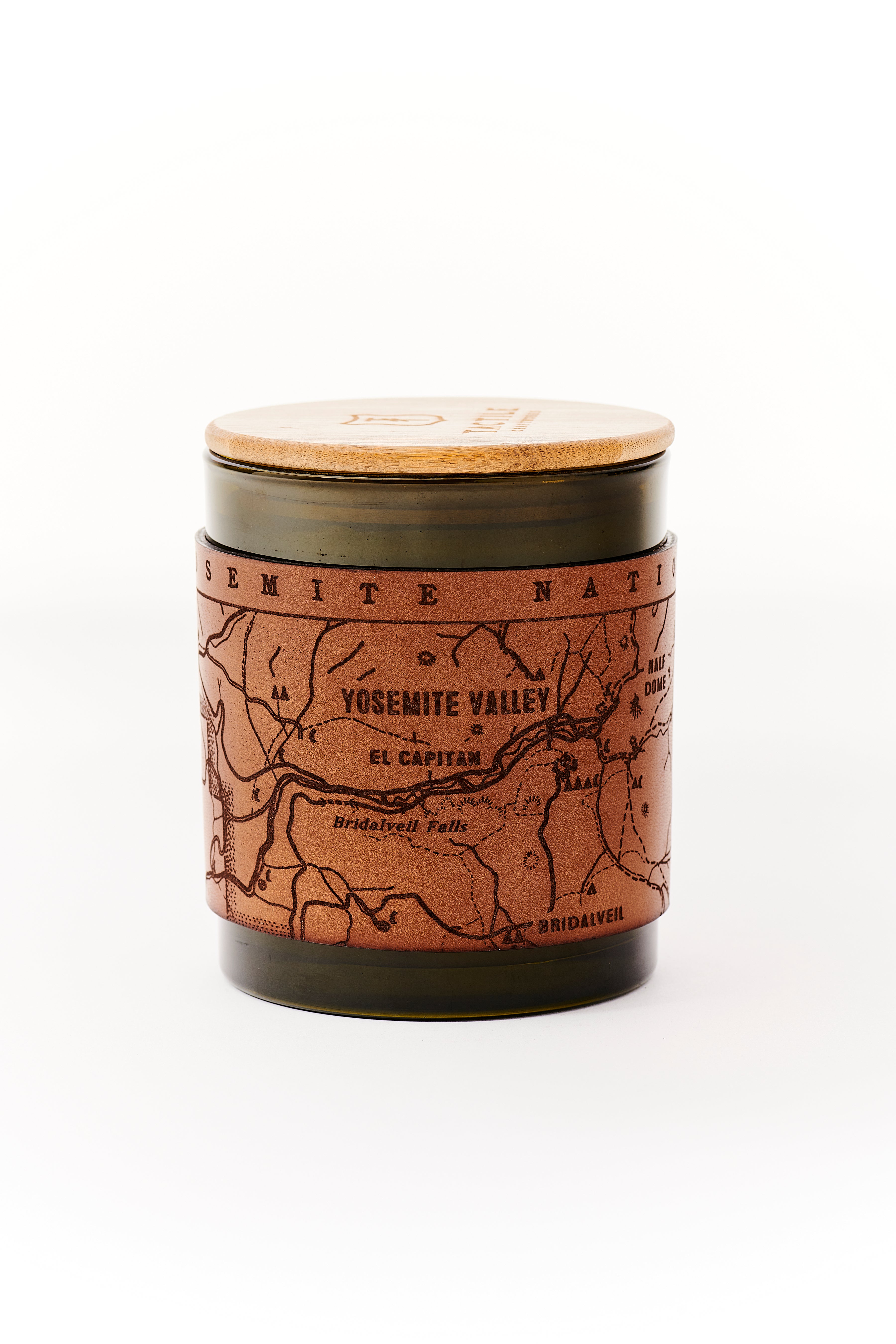 Leather Wrapped Soy Candle // Grapefruit & Piñon