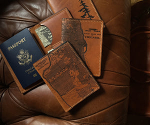 Houston Map Passport Wallet