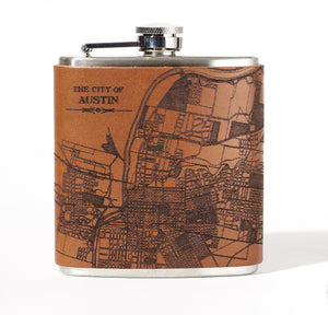 Austin Map Flask