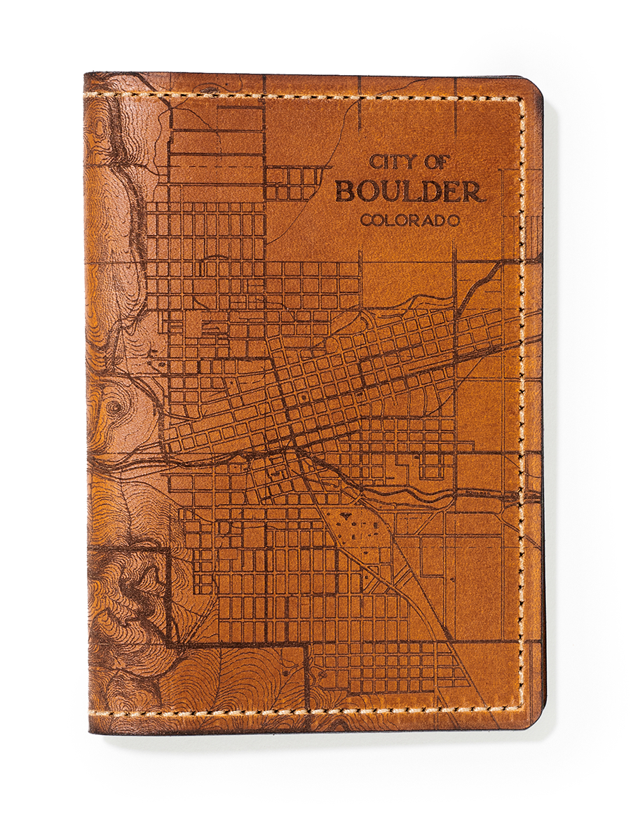 Boulder Map Passport Wallet