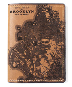 Brooklyn Map Passport Wallet