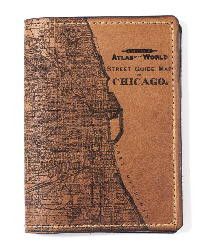 Chicago Map Passport Wallet