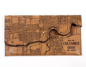 Columbus Map Clutch