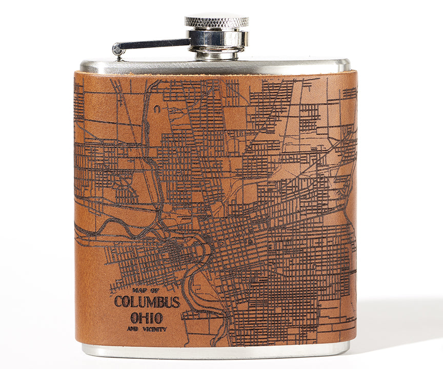 Columbus Map Flask