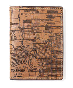 Columbus Map Passport Wallet