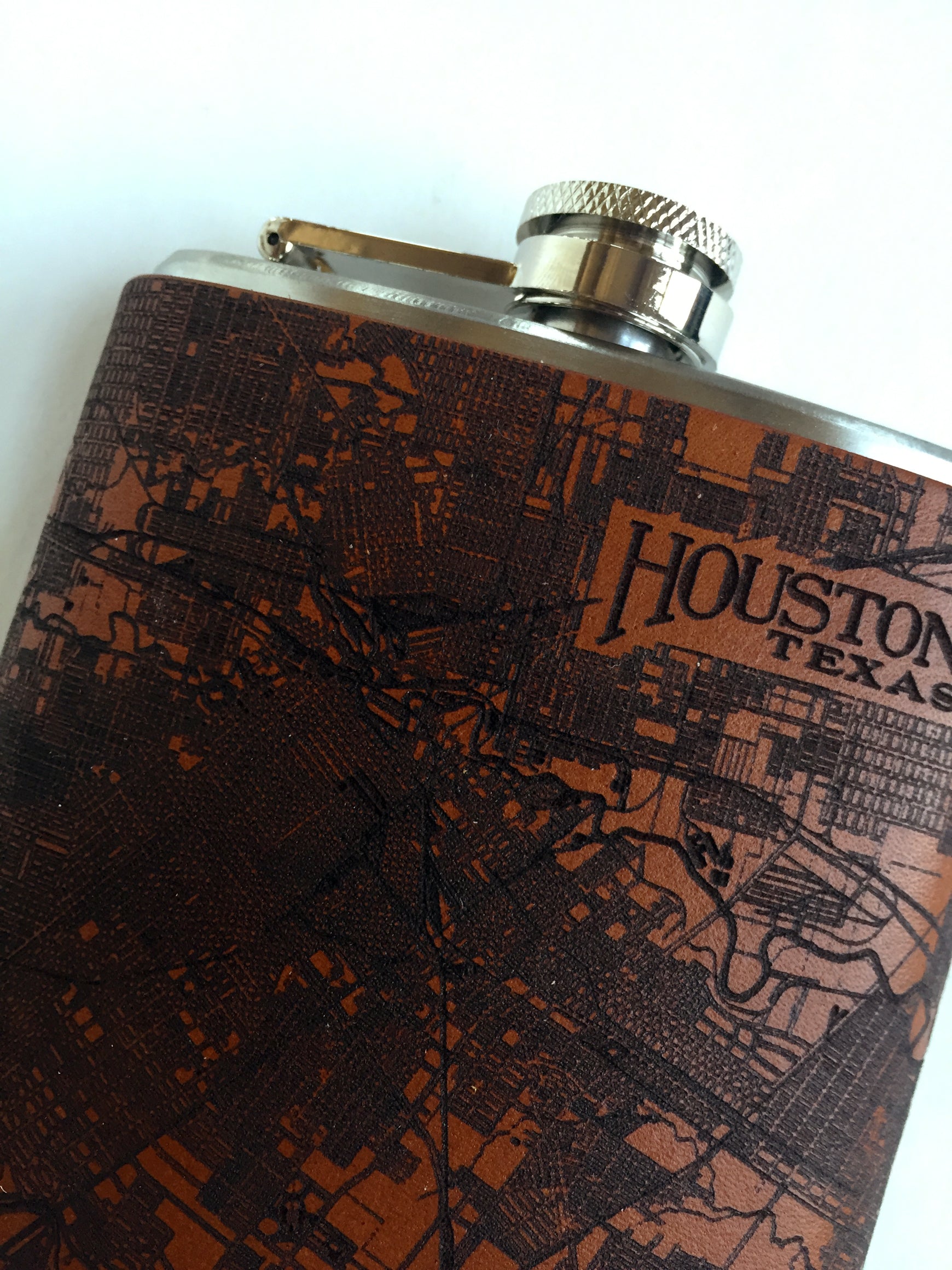 Houston Map Flask