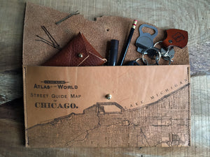 Chicago Map Clutch