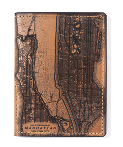 Manhattan Map Passport Wallet