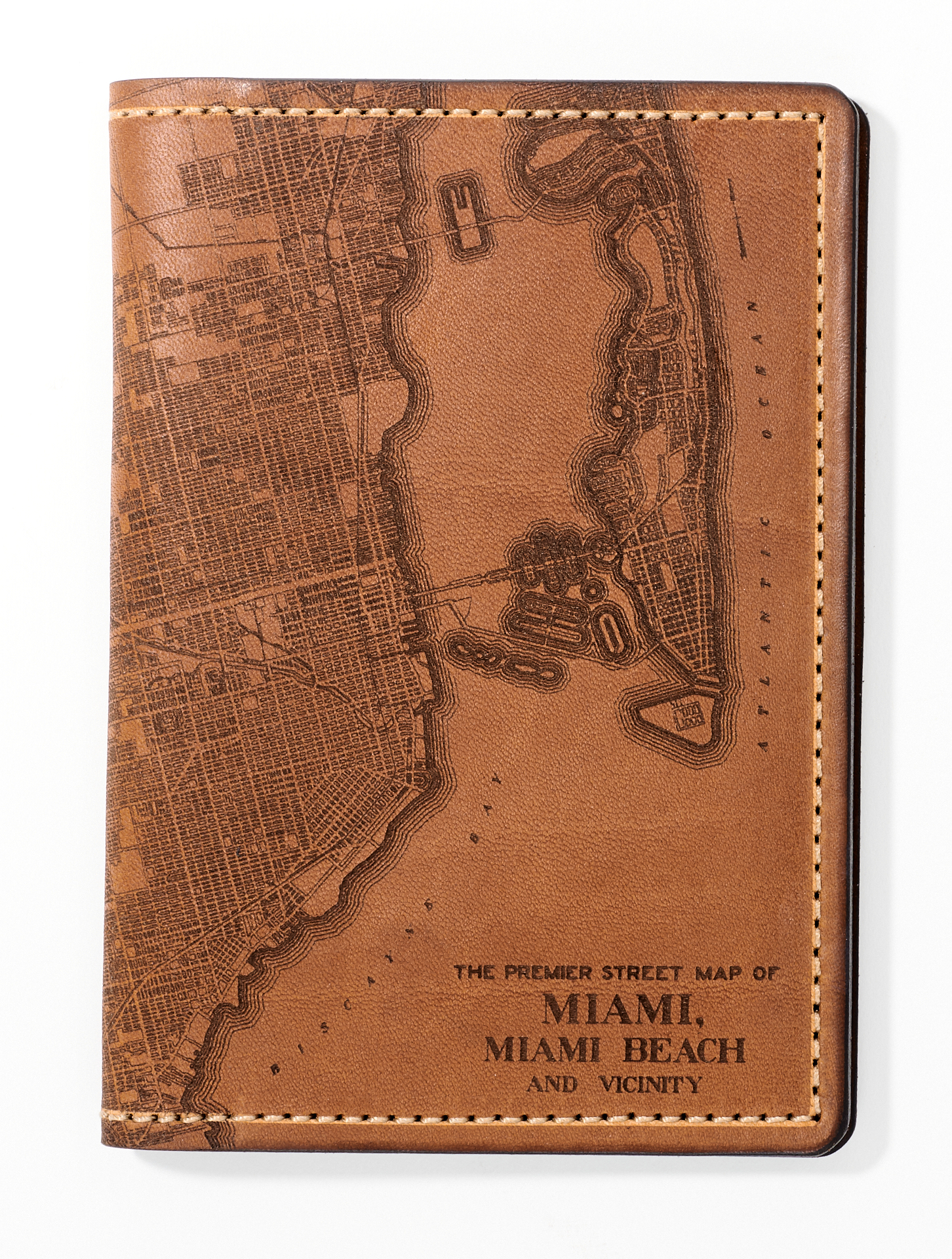 Miami Map Passport Wallet