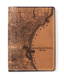 Milwaukee Map Passport Wallet
