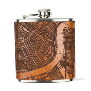 New Orleans Map Flask