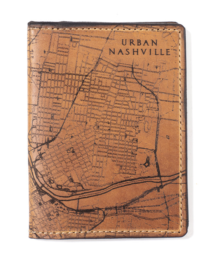 Nashville Map Passport Wallet