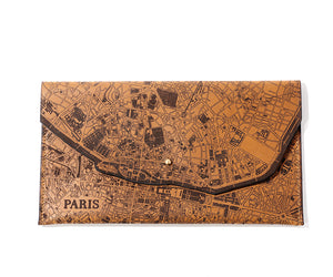Paris Map Clutch