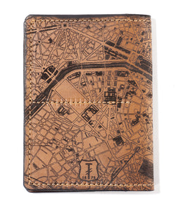Paris Map Passport Wallet