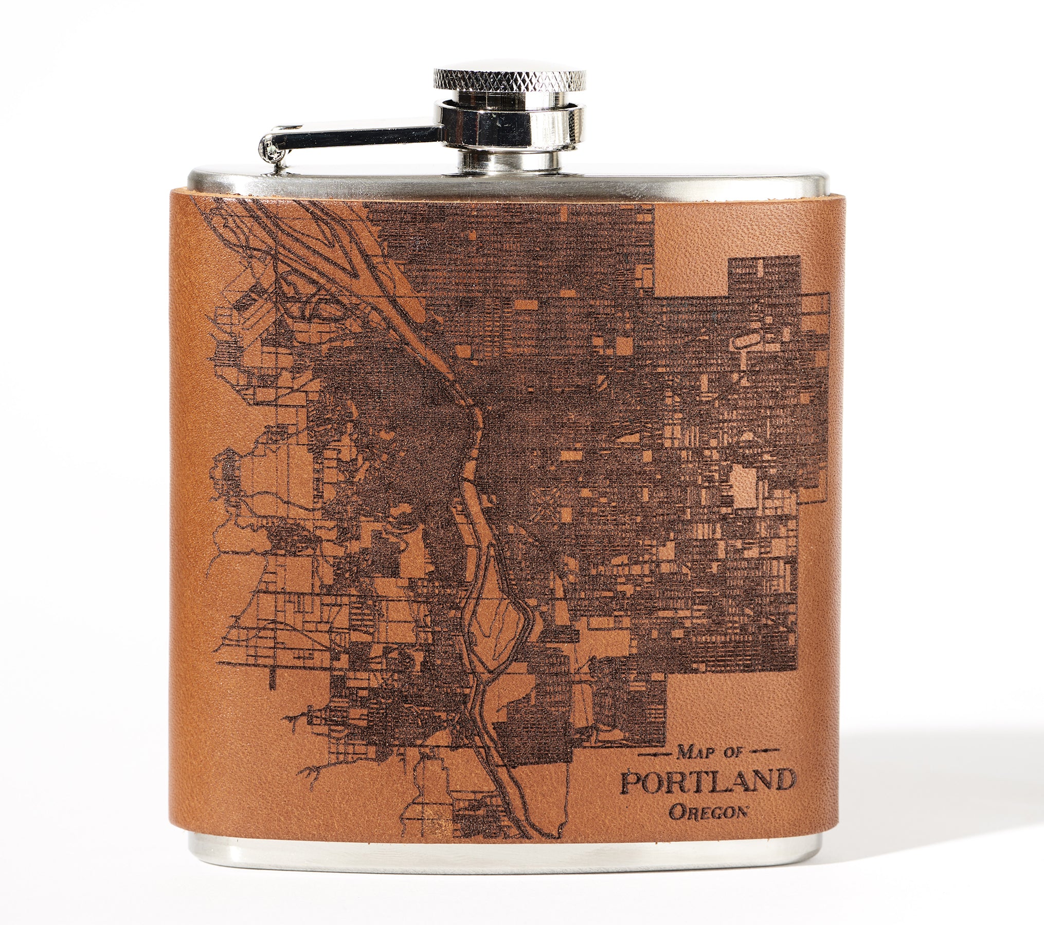 Portland, Oregon Map Flask
