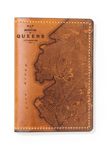 Queens Map Passport Wallet