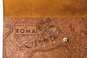 Rome Map Clutch