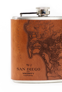 San Diego Map Flask