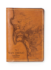 San Diego Map Passport Wallet