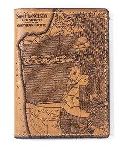 San Francisco Map Passport Wallet