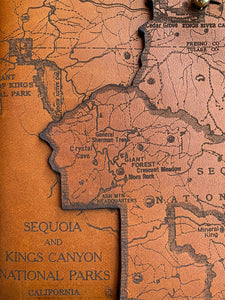 Sequoia and Kings Canyon National Parks Map Journal