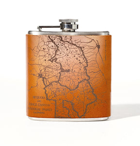 Sequoia and Kings Canyon National Parks Map Flask