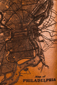 Philadelphia Map Flask