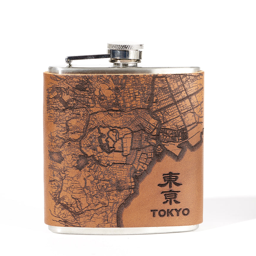 Tokyo Map Flask