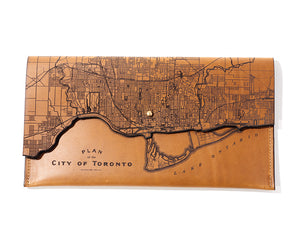 Toronto Map Clutch