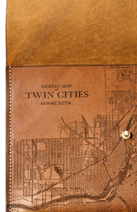 Twin Cities Map Clutch