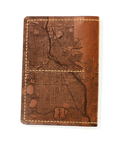 Twin Cities Map Passport Wallet