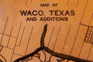 Waco Map Clutch