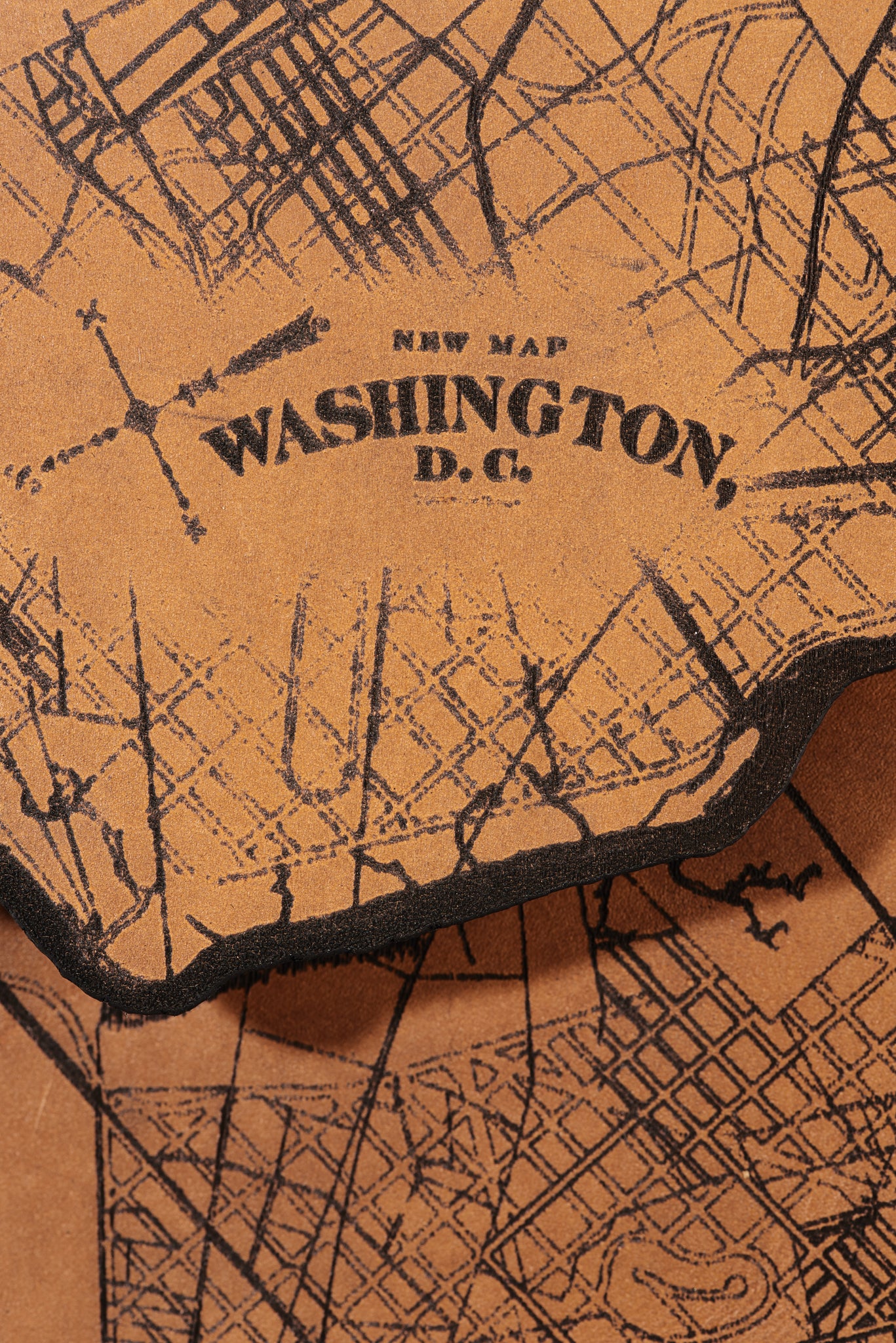 Washington DC Map Clutch