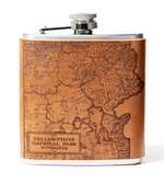 Load image into Gallery viewer, Yellowstone National Park Map Flask
