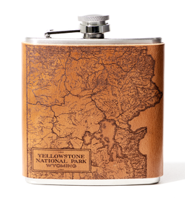Yellowstone National Park Map Flask