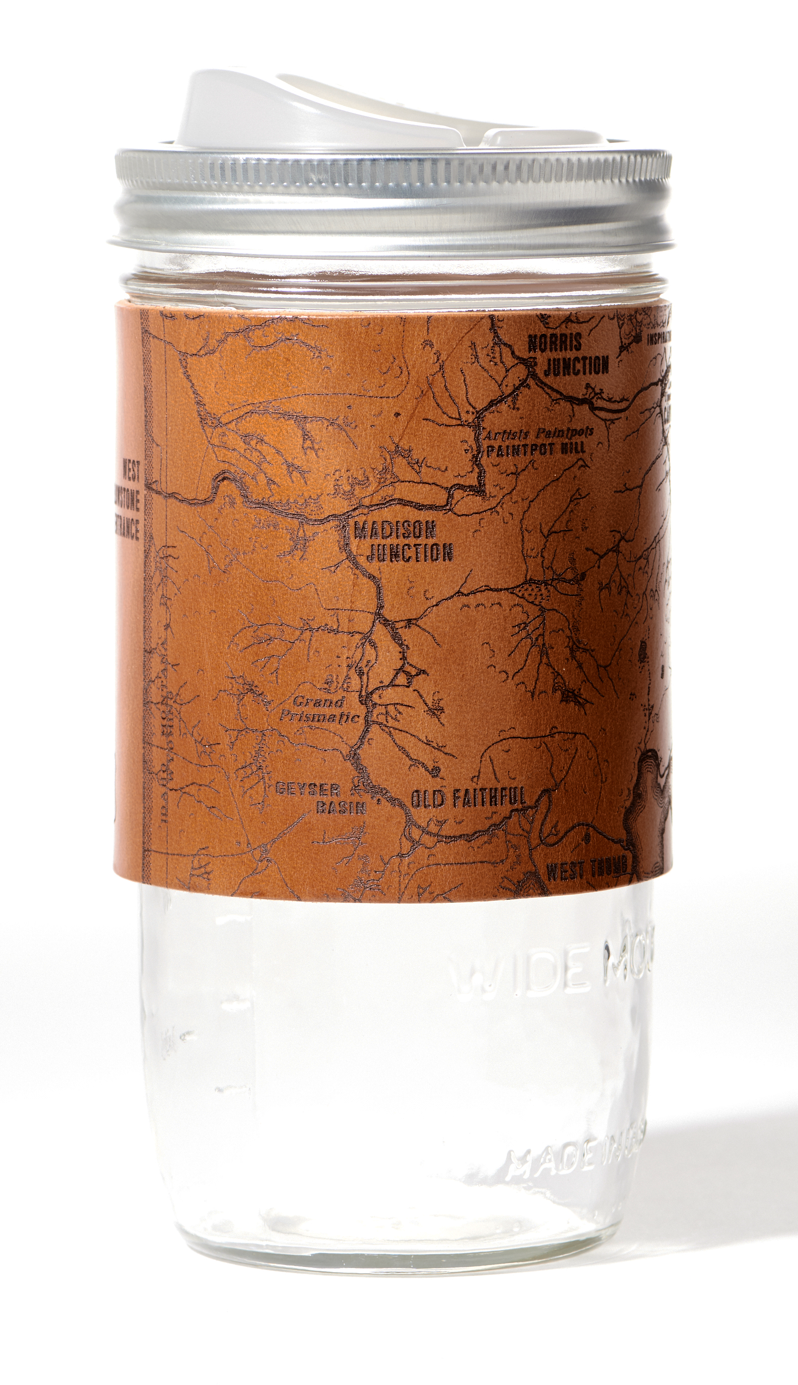 Yellowstone National Park Map Travel Mug